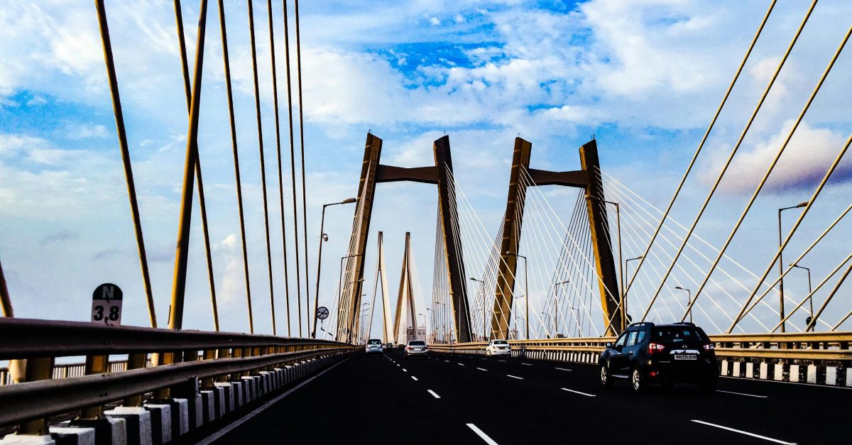 pexels photo 633625 633625 Vibrant view of a modern cable-stayed bridge in Mumbai under a clear blue sky.
